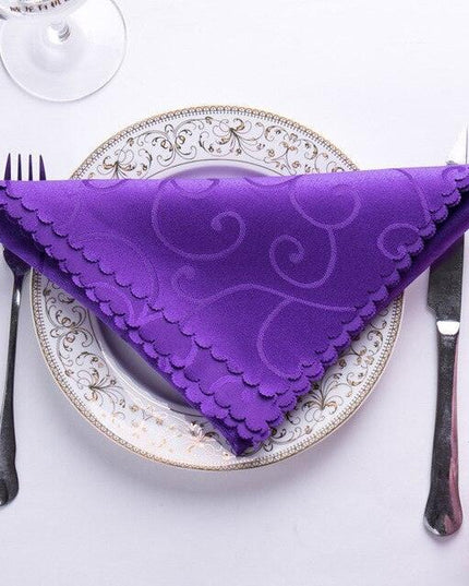 Elegant 10-Piece Polyester Table Linen Napkin Collection - Perfect for Sophisticated Dining