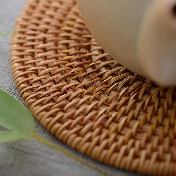 Handcrafted Rattan Coasters: Elegant Table Protectors for Stylish Living