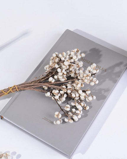 Charming Dried Floral and Fruit Centerpiece - 30cm Artisan Bouquet