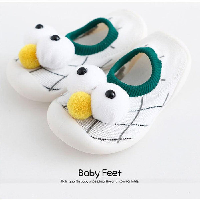 Infant Cotton Socks with Non-Slip Rubber Soles