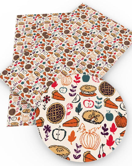 Fall-Inspired Premium Vegan Leather - Versatile DIY Crafting Material for Creative Projects