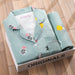 Playful Polka Dot Pajama Set with Fun Cartoon Trousers