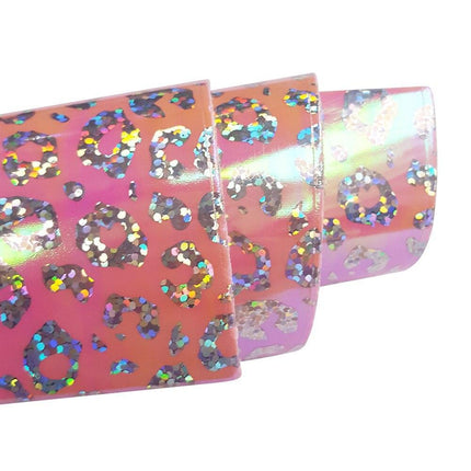 Colorful Leopard Print Faux Leather Craft Sheets - DIY Creativity Kit, 22*30CM