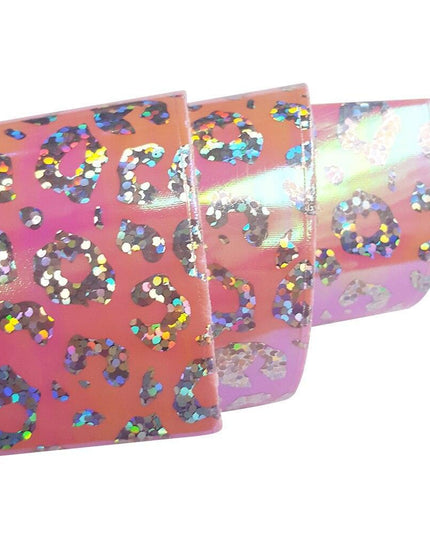 Colorful Leopard Print Faux Leather Craft Sheets - DIY Creativity Kit, 22*30CM
