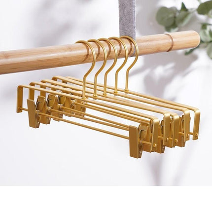 Premium Anti-Slip Trouser Hanger Collection - 5 Pack in Robust Metal & Aluminum Alloy