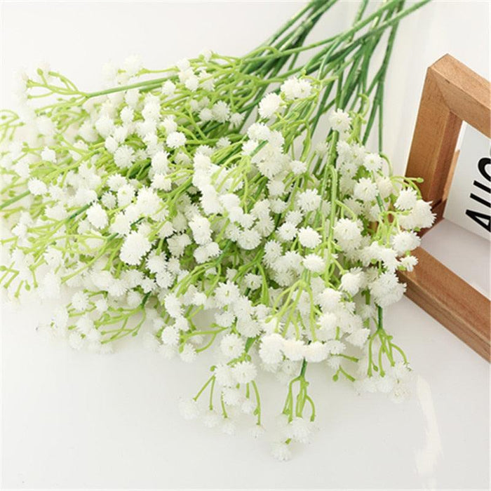 Premium Lifelike Babies Breath Flower Stems - Ideal for DIY Bouquets and Home Decor