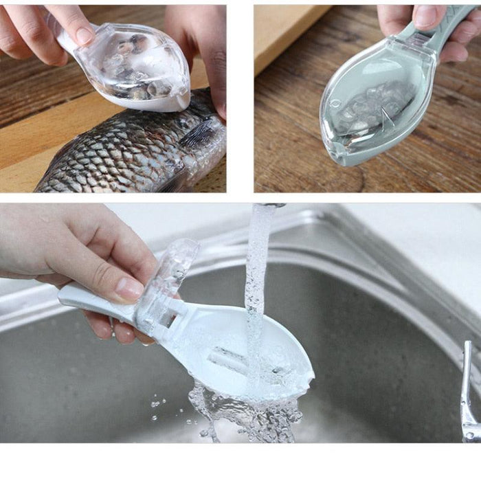 Fishy Fresh Plastic Fish Scale Scraper and Grater: Clever Kitchen Gadget for Effortless Fish Filleting