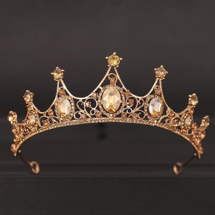 Regal Baroque Tiara - Elegant Headpiece for Memorable Events