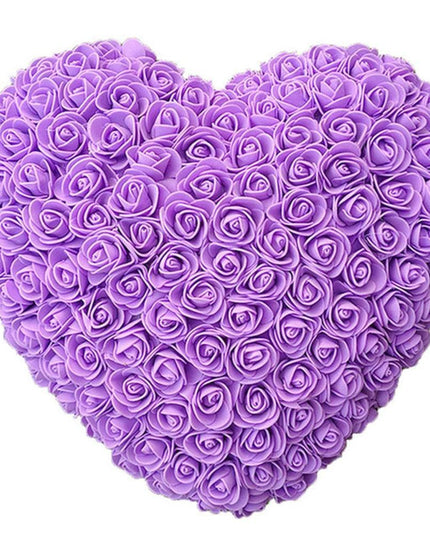 Forever Love Heart-Shaped Red Rose Floral Display