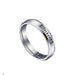 Endless Embrace Stainless Steel Women's Ring - Customizable Love Symbol with Engraved Names