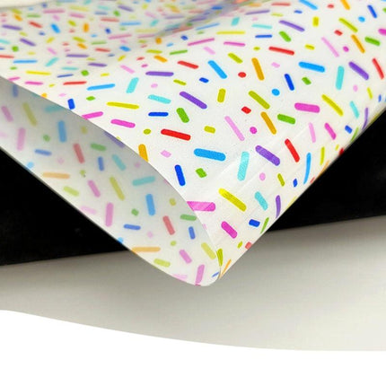 Whimsical Cartoon Sprinkles A4 Waterproof Jelly Fabric