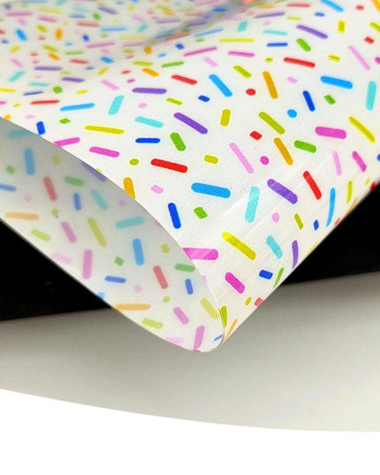 Whimsical Cartoon Sprinkles A4 Waterproof Jelly Fabric