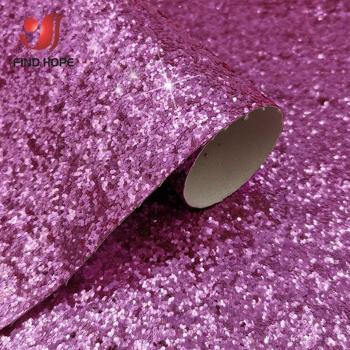 Rainbow Glitter Vinyl Leather Fabric - Luxury Crafters' Selection
