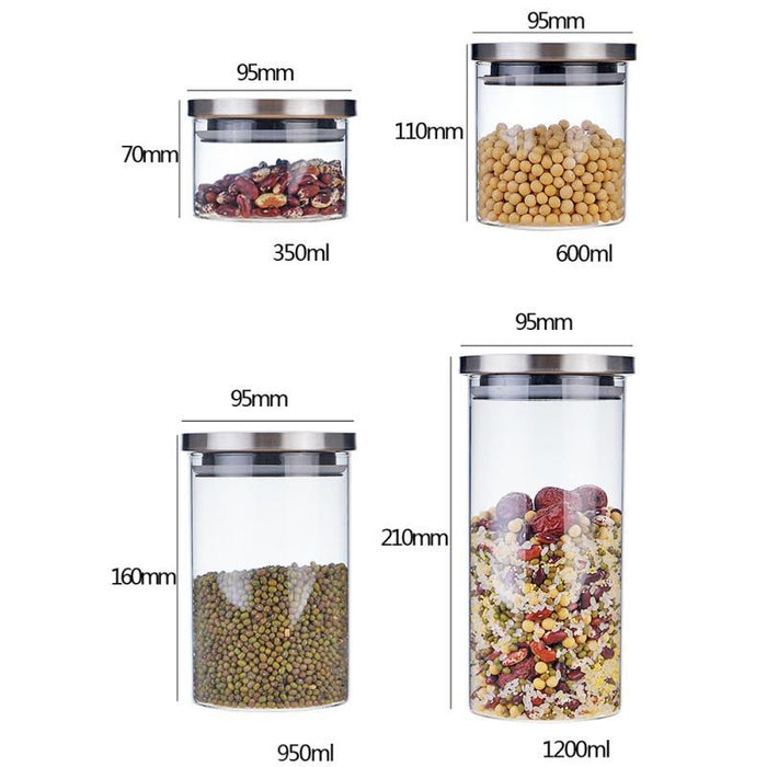 Elevate Your Pantry Organization with Glass Kitchen Storage Jars - Stylish and Functional