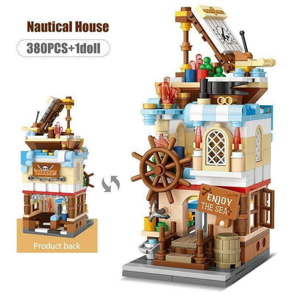 Friends Cityscape Imagination Builder: Eco-Friendly Miniature House Brick Set for Kids