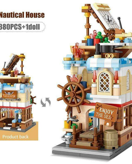 Friends Cityscape Imagination Builder: Eco-Friendly Miniature House Brick Set for Kids