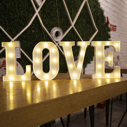 Luxurious Illuminated Alphabet Lights for Elegant Decor