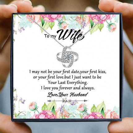 Timeless Love Knot Heart Pendant Necklace - A Cherished Gift for Her