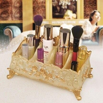 Chic European Resin Tissue Organizer - Vintage Style Home Accent