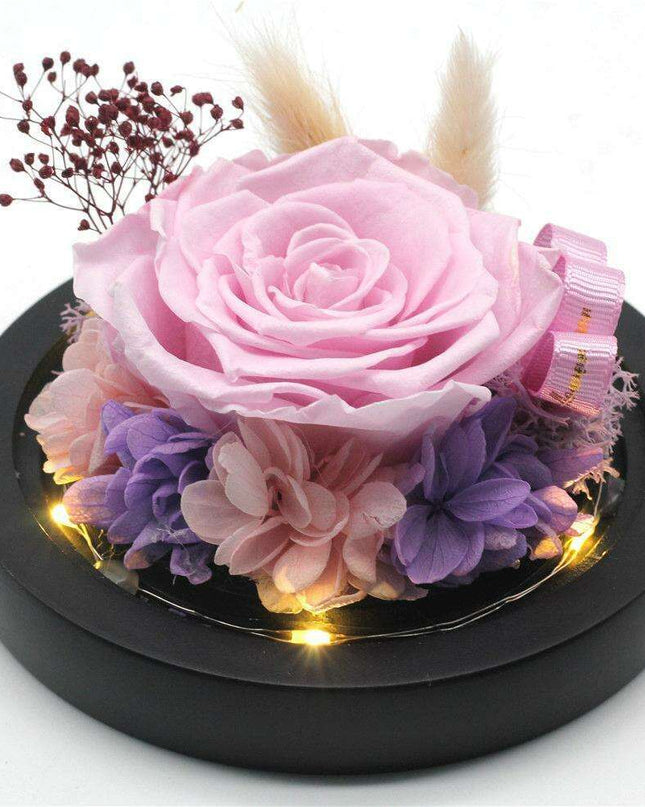 Eternal Love: Enchanted Glass Dome with Preserved Rose