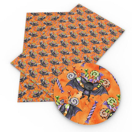 Spooky Vibes Halloween Faux Leather Crafting Sheets - 20x33cm