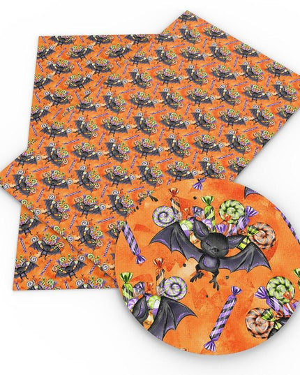 Spooky Vibes Halloween Faux Leather Crafting Sheets - 20x33cm