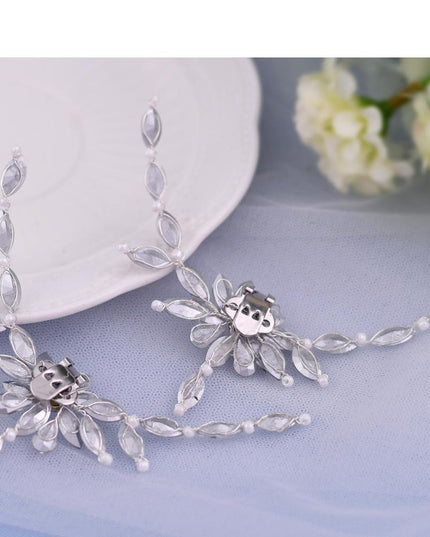 Bridal Rhinestone Footwear Clips - Luxurious Wedding Accessories for Elegant Shoes