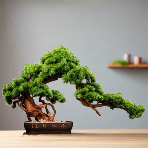 Chinese Style Simulation Visitor Bonsai Plant for Elegant Home and Office Decor