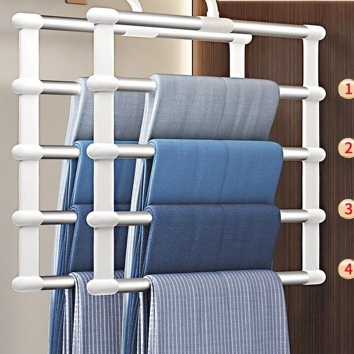 Chic Stainless Steel Wardrobe Organizer for Effortless Closet Organization