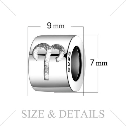 Celestial Zodiac Sign Silver Charms: Personalized Handmade Jewelry for Your Unique Astrological Identity