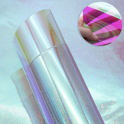 Iridescent PVC Synthetic Leather Jelly Fabric for Innovative DIY Creations