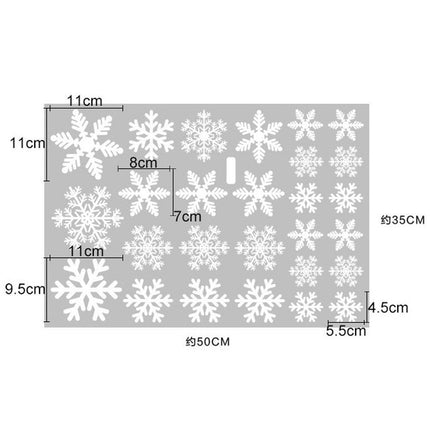 Enchanting Winter Wonderland Snowflake Decals Set
