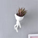 Elegant Mini Nordic Hanging Vase Set in White Resin - Modern Home Decor Upgrade