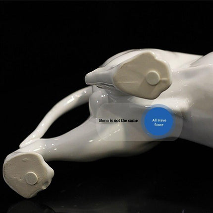 Dachshund Elegance: Exquisite Ceramic Guardian Statue for Timeless Home Decor