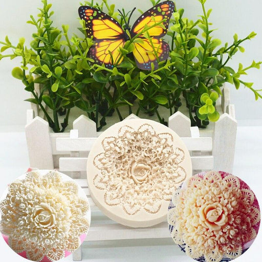 Pretty Flower Silicone Mold for Baking and Decorating Cakes and Desserts