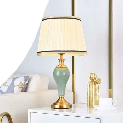 Modern Elegance Table Lamp with Soft Fabric Shade - Transform Your Living Space