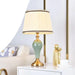 Elegant Metal Base Table Lamp with Soft Cloth Shade for Stylish Home Illumination