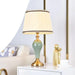 Elegant Metal and Cloth Table Lamp for Bedroom and Living Room