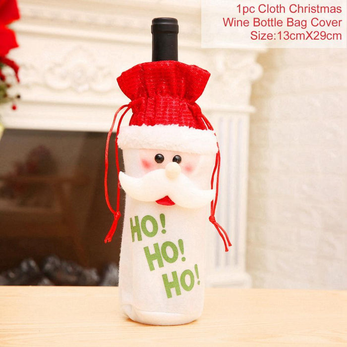 Joyful Christmas Wine Bottle Sleeve for Festive Holiday Delight