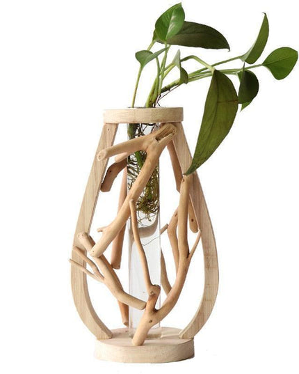 Artisanal Wooden Vase - Transform Your Home Aesthetics