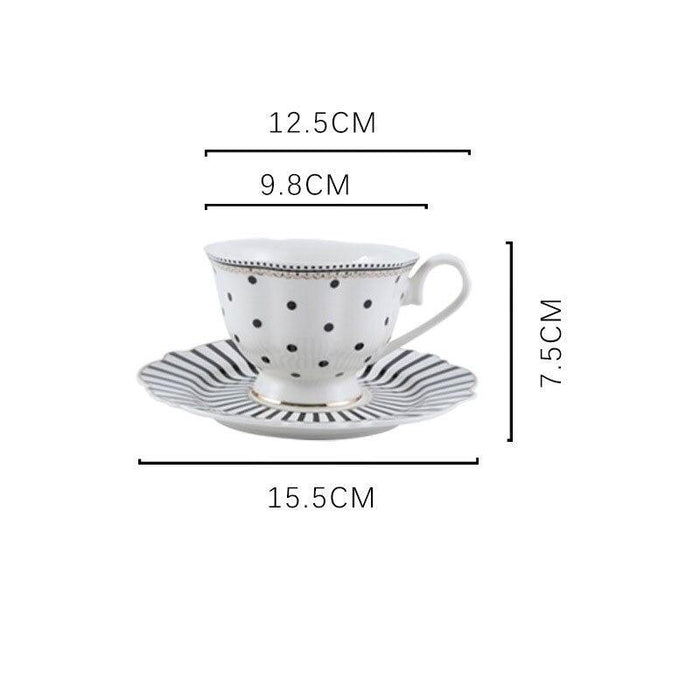 Sophisticated Handmade Ceramic Tableware Set in Classic Black & White