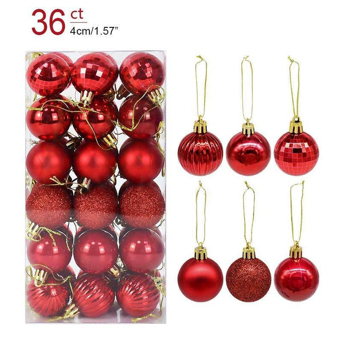 Festive Glittering Holiday Bauble Set