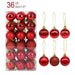 Festive Sparkle Christmas Bauble Set