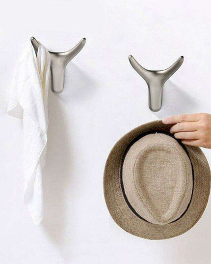 Chic Bull Head Wall Hook for Functional Home Organization in Various Finishes