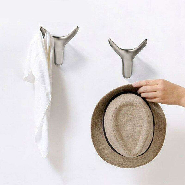 Chic Bull Head Wall Hook for Functional Home Organization in Various Finishes