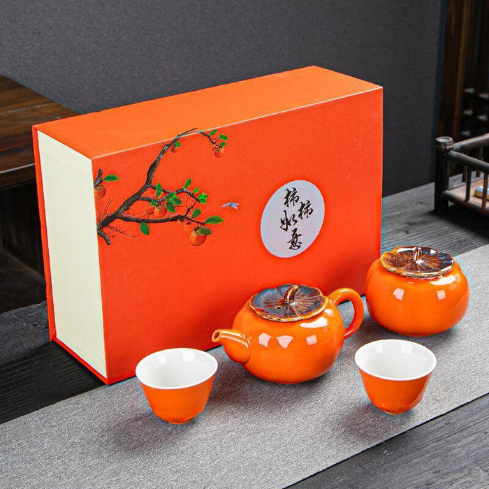 Exquisite Celadon Fish Cup Tea Set - Traditional Asian Porcelain Teaware