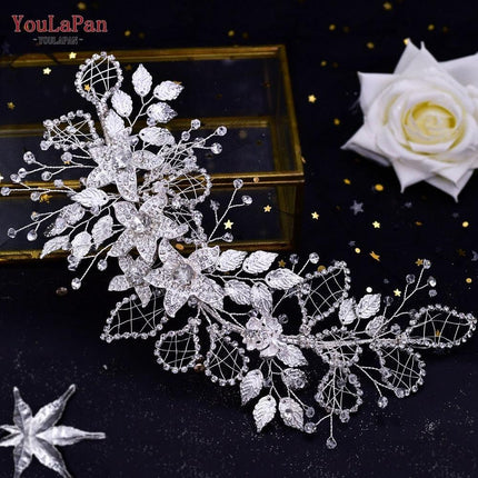 Glistening Rhinestone Bridal Hair Vine - Elegant Wedding Accessory
