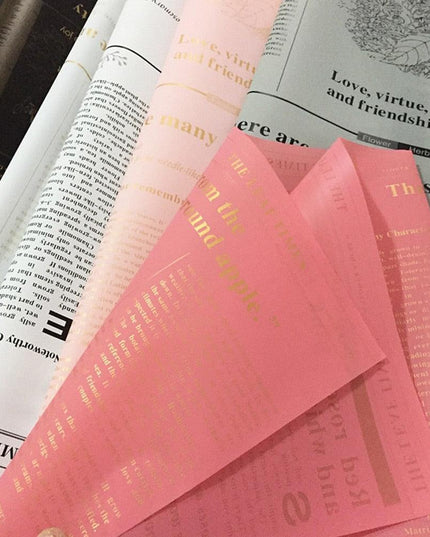 Charming Floral Alphabet Gift Wrap Paper for Creative Crafting