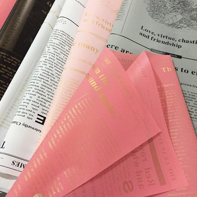 Charming Floral Alphabet Gift Wrap Paper for Creative Crafting