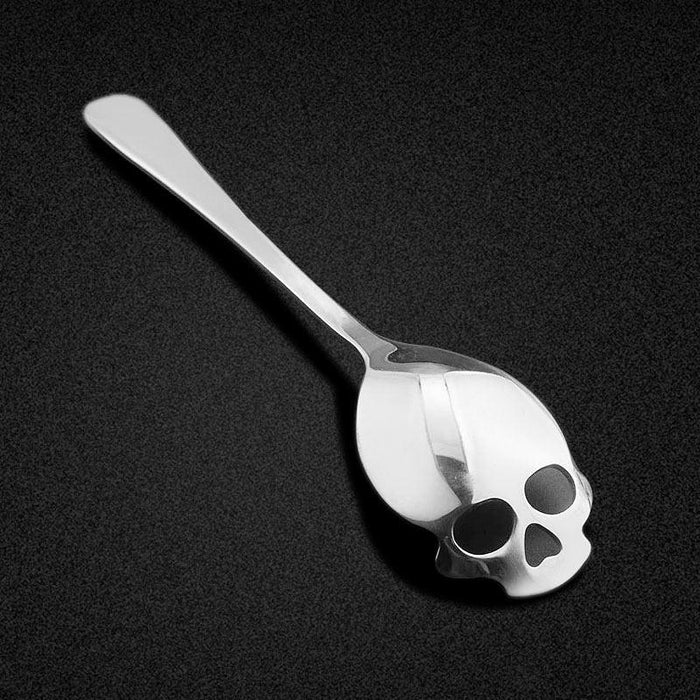 Stylish Skull Stainless Steel Spoon - Multi-Purpose Food Grade Utensil